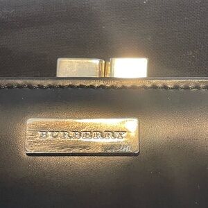 Women’s Burberry London black leather long wallet and card holder!